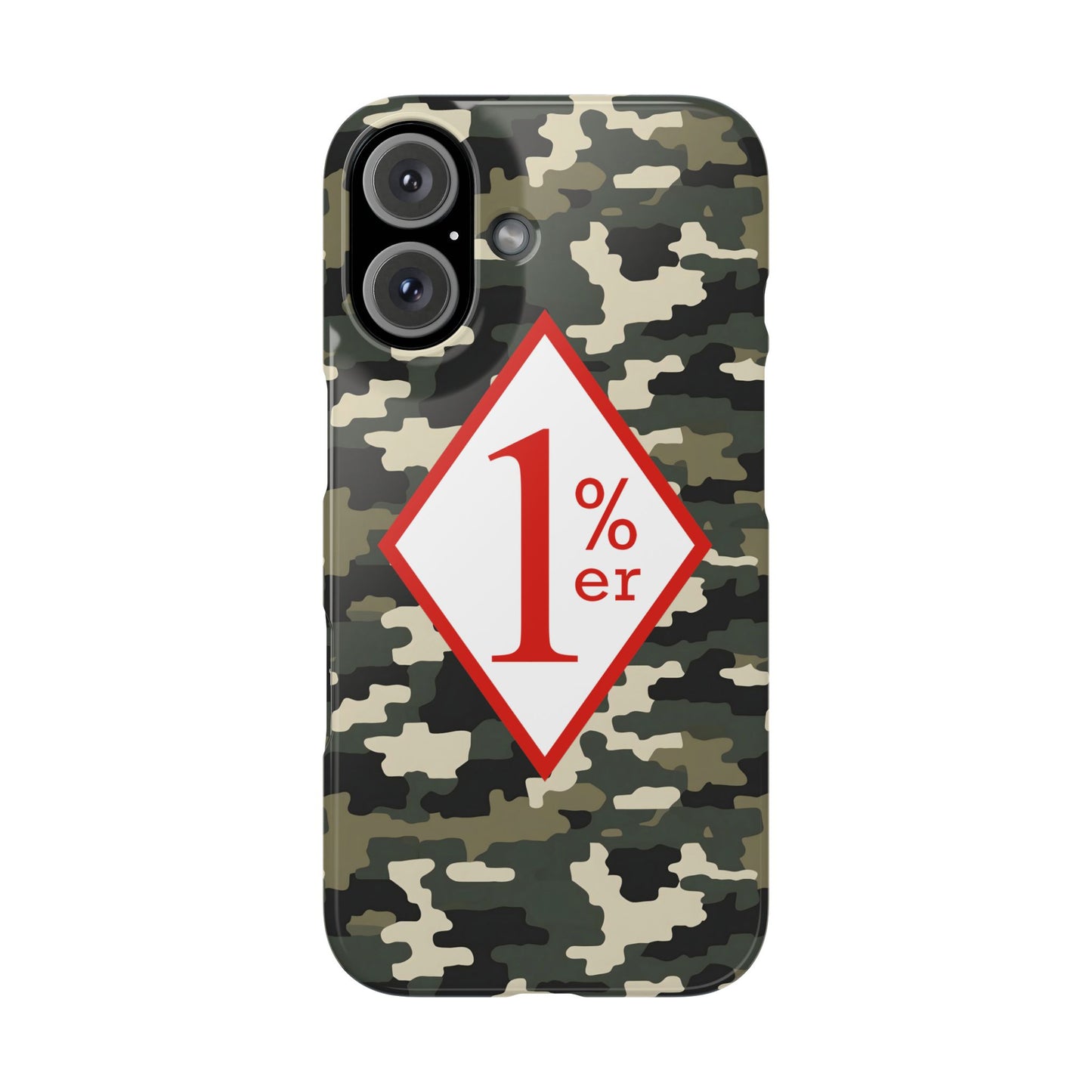 Biker Phone Cases, Diamond Red & White Design, Custom Motorcycle Club Gift, HA