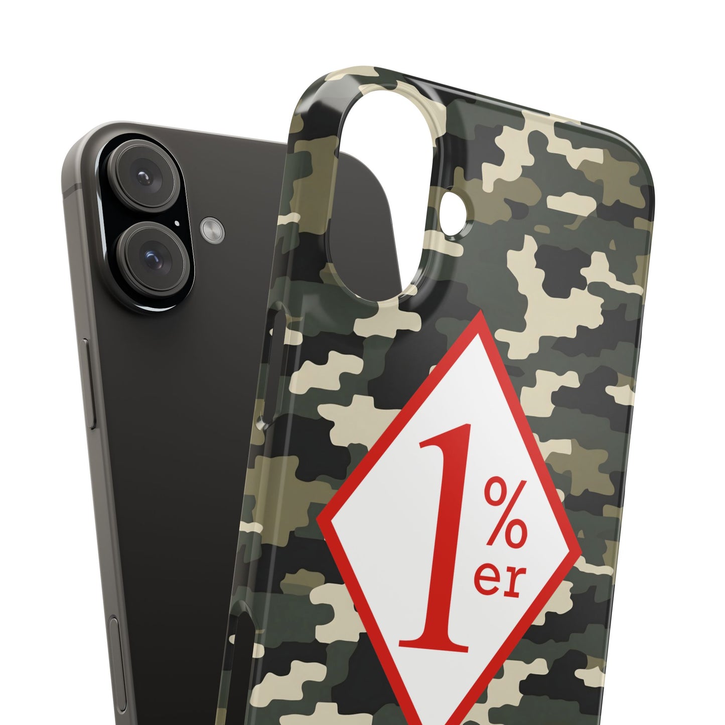 Biker Phone Cases, Diamond Red & White Design, Custom Motorcycle Club Gift, HA