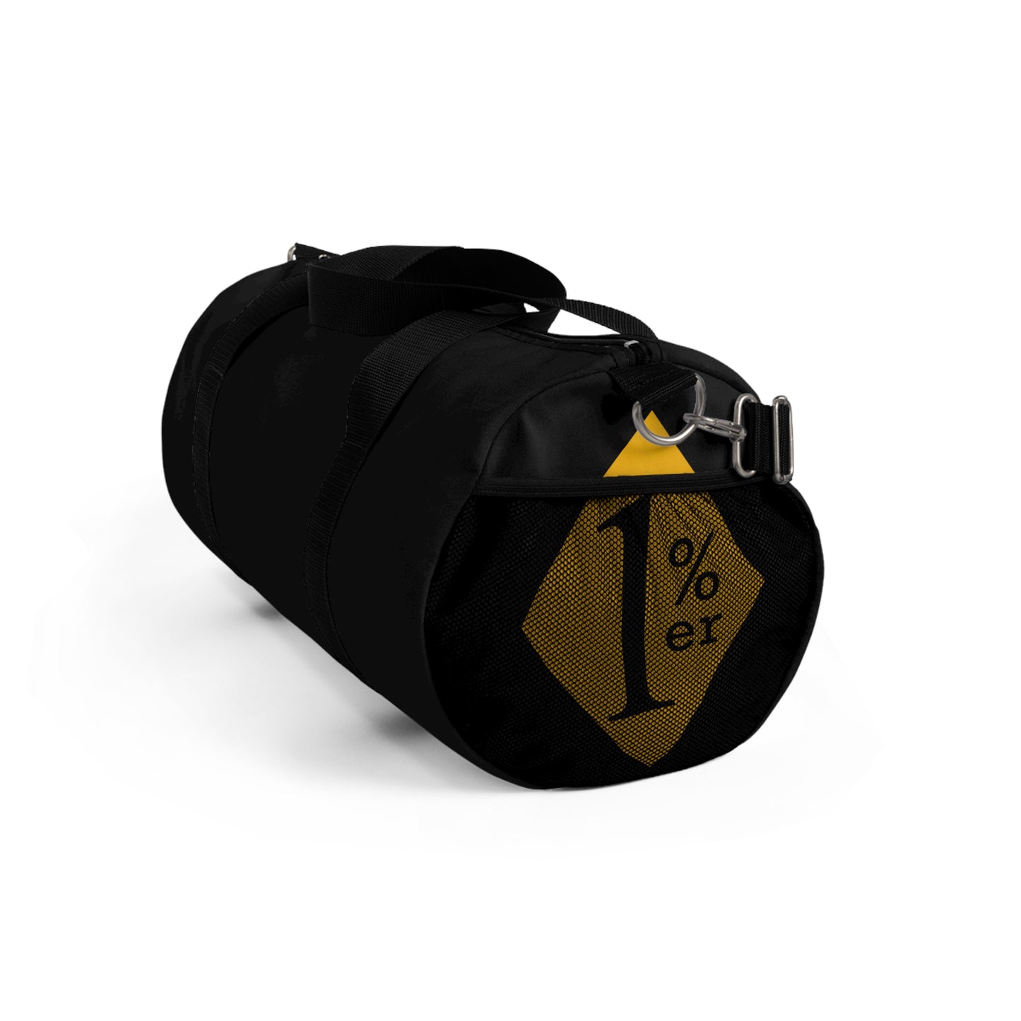 black and yellow Duffel Bag