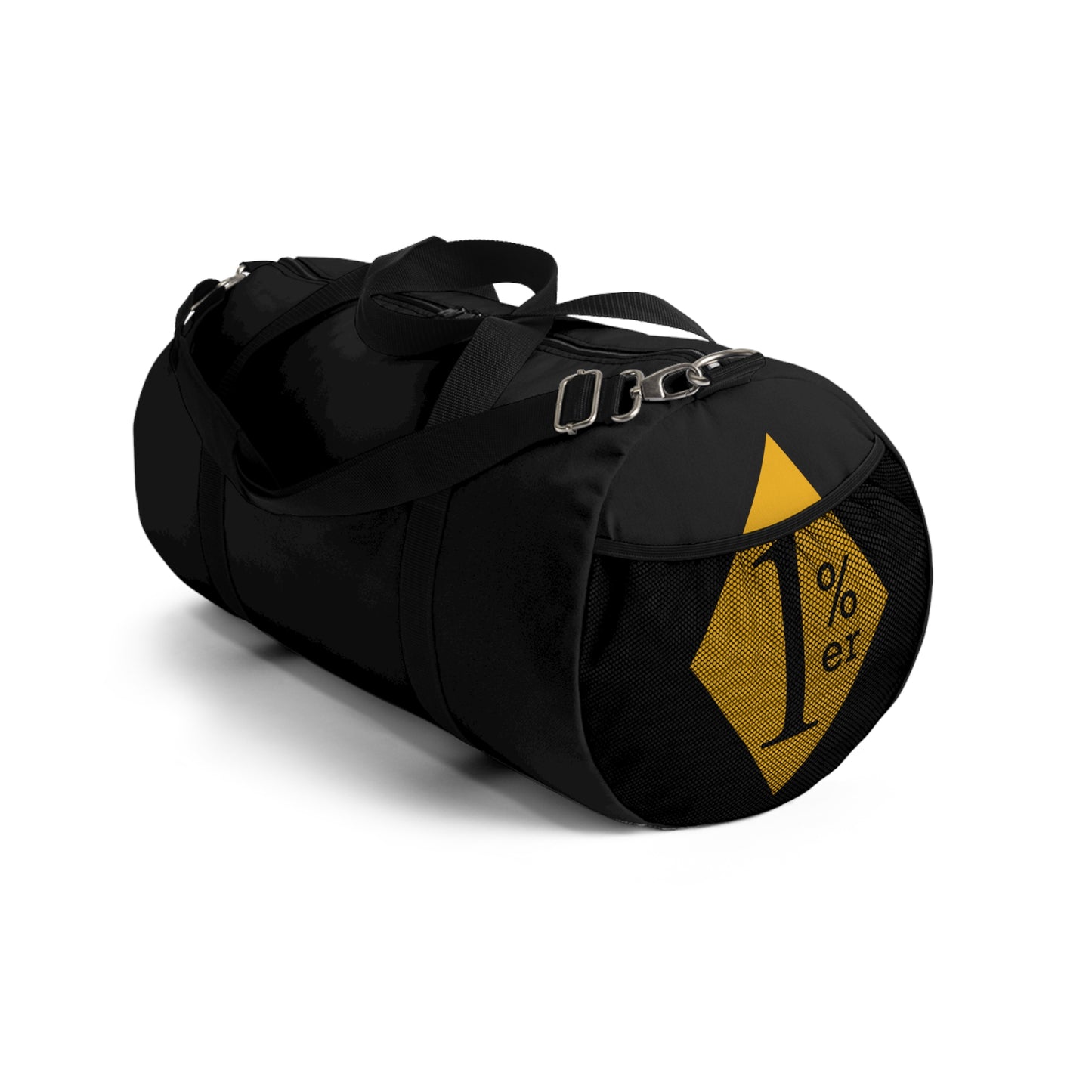 black and yellow Duffel Bag