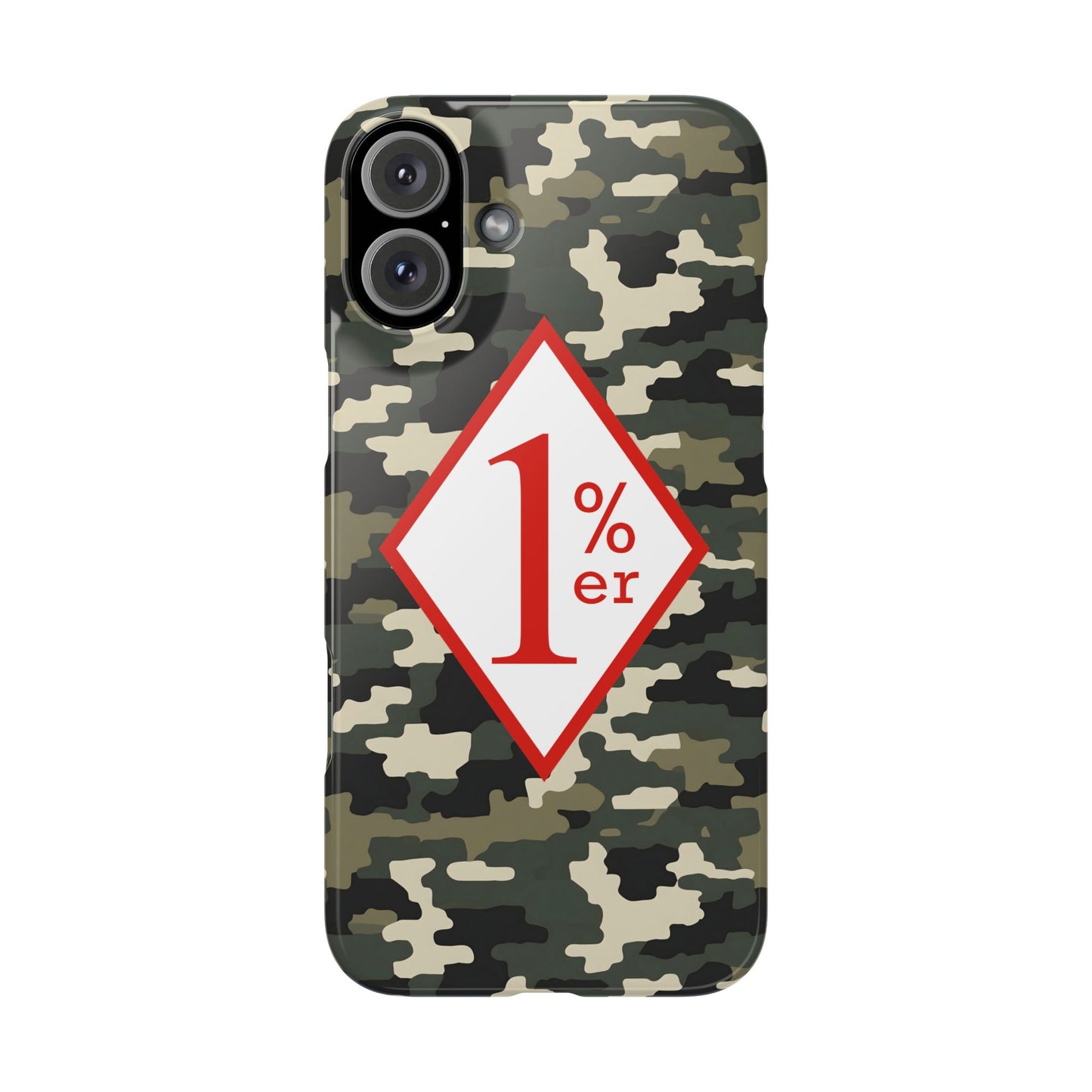 Biker Phone Cases, Diamond Red & White Design, Custom Motorcycle Club Gift, HA