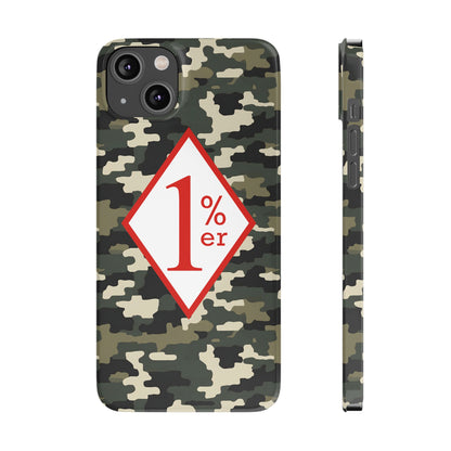 Biker Phone Cases, Diamond Red & White Design, Custom Motorcycle Club Gift, HA