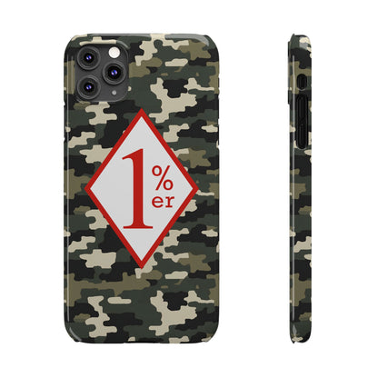 Biker Phone Cases, Diamond Red & White Design, Custom Motorcycle Club Gift, HA