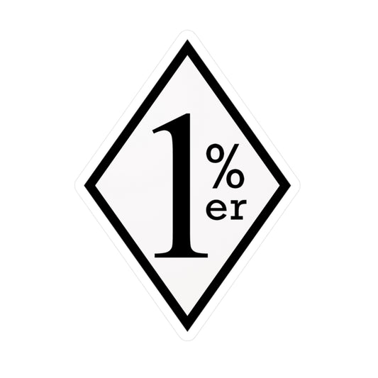 White and black diamond sticker
