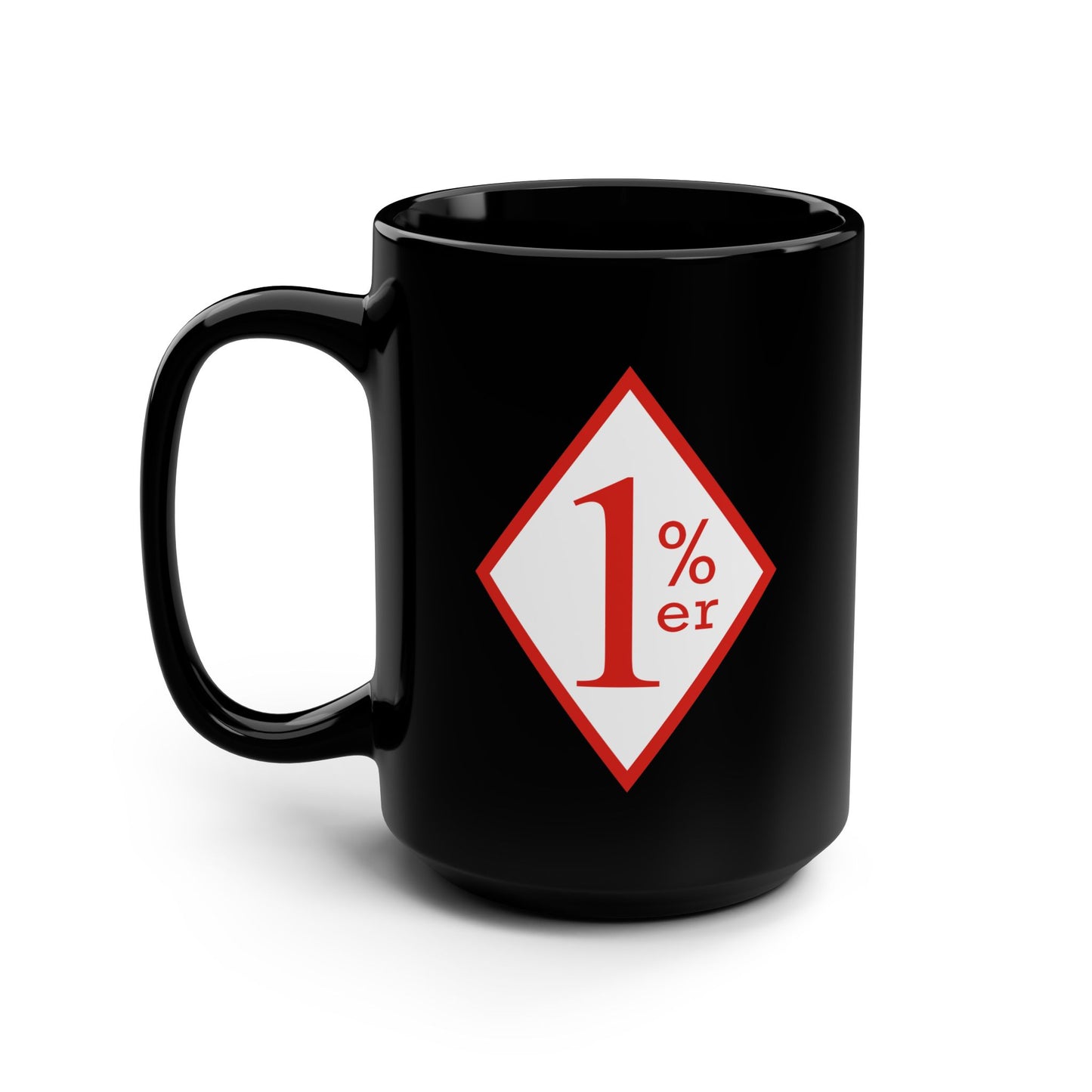 One Percenter 81 hells angels inspired Black Mug, 15oz