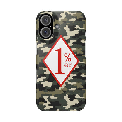 Biker Phone Cases, Diamond Red & White Design, Custom Motorcycle Club Gift, HA