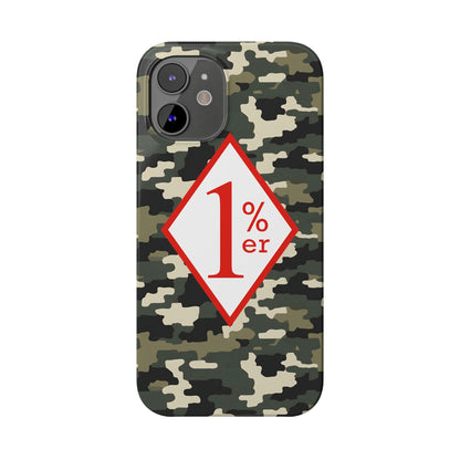 Biker Phone Cases, Diamond Red & White Design, Custom Motorcycle Club Gift, HA