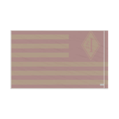 Bandidos inspired red and gold diamond one percenter biker Flag