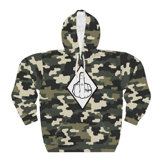 Black and White Mongols inspired Unisex Pullover Hoodie