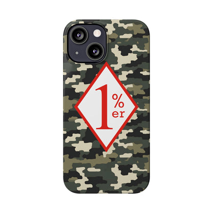 Biker Phone Cases, Diamond Red & White Design, Custom Motorcycle Club Gift, HA