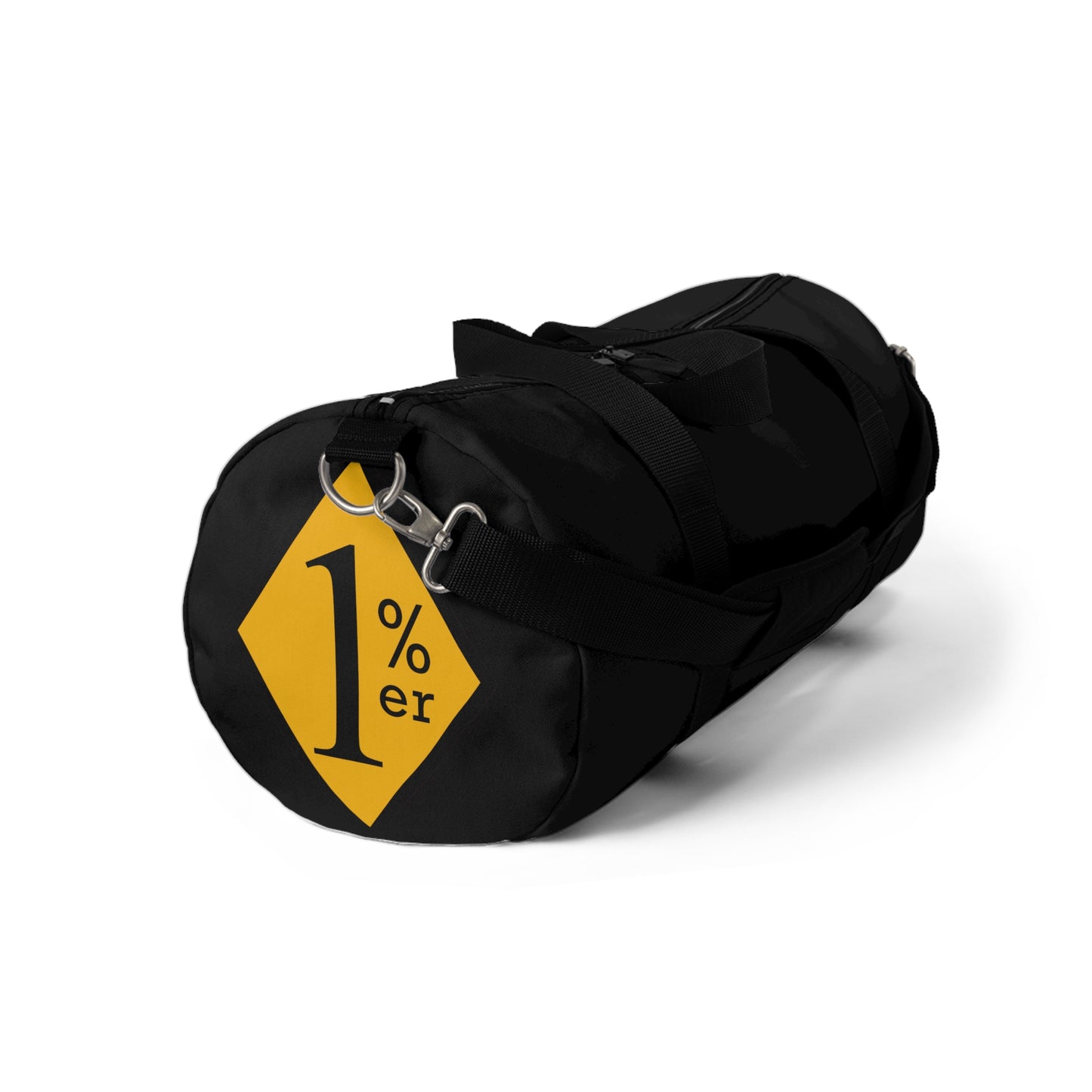 black and yellow Duffel Bag