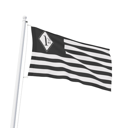 Black and white one percent diamond. Mongols , outlaws, finks inspired     Flag