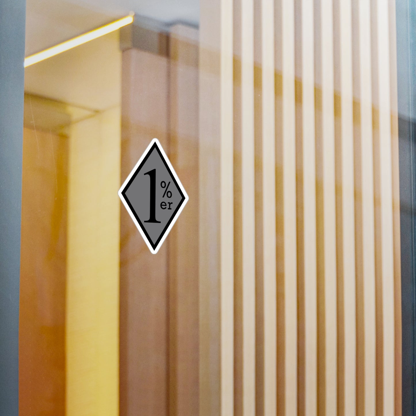 Black and Grey diamond sticker
