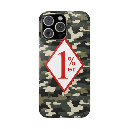 Biker Phone Cases, Diamond Red & White Design, Custom Motorcycle Club Gift, HA