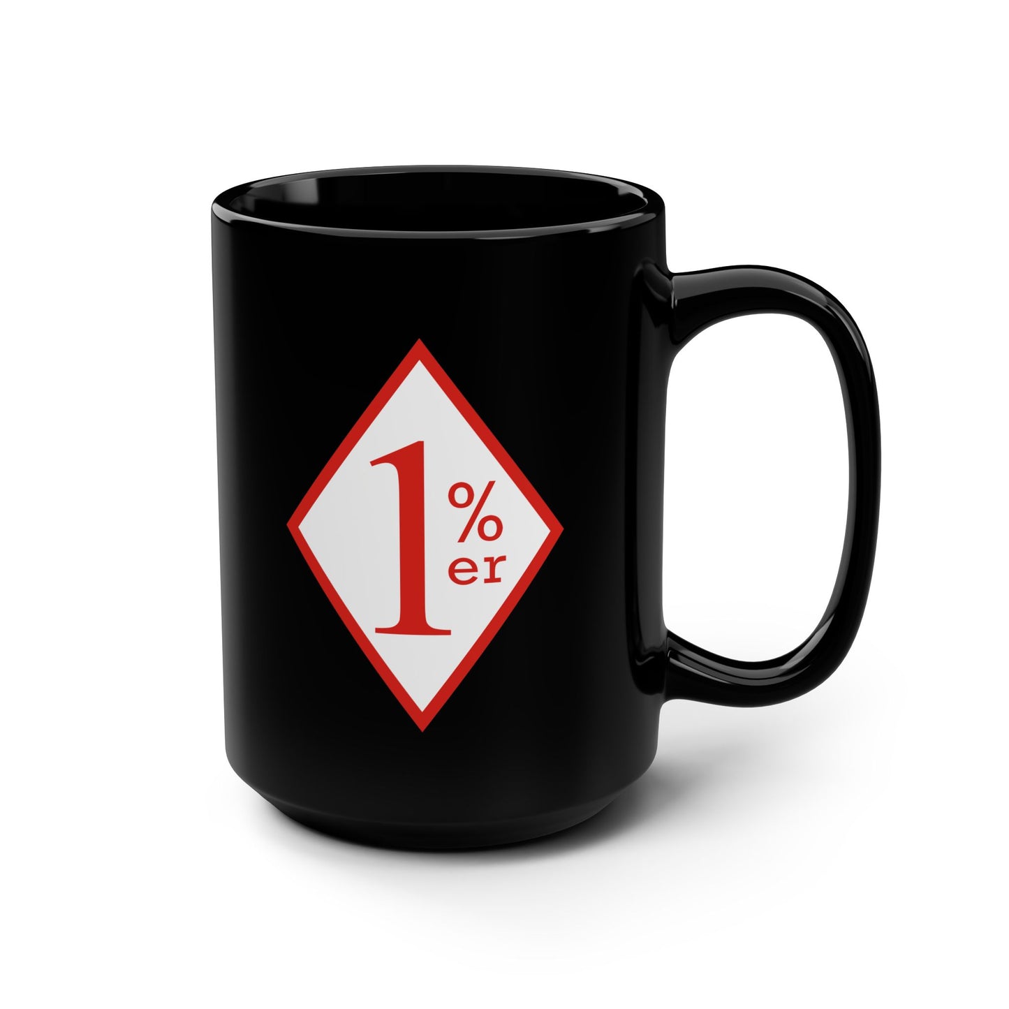 One Percenter 81 hells angels inspired Black Mug, 15oz