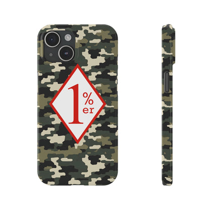 Biker Phone Cases, Diamond Red & White Design, Custom Motorcycle Club Gift, HA