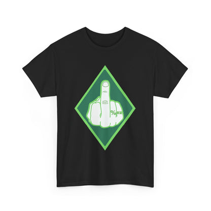 Green Machine inspired one percent mfer middle finger shirt