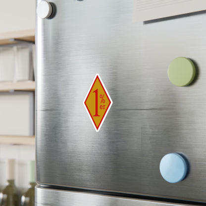 Red and Gold diamond sticker
