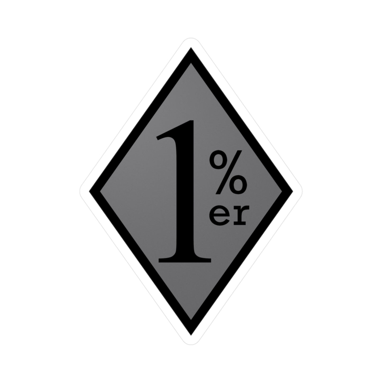 Black and Grey diamond sticker