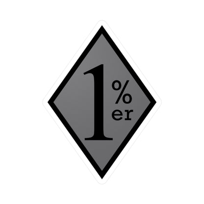 Black and Grey diamond sticker