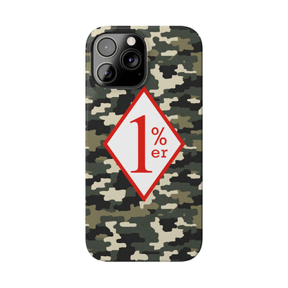 Biker Phone Cases, Diamond Red & White Design, Custom Motorcycle Club Gift, HA